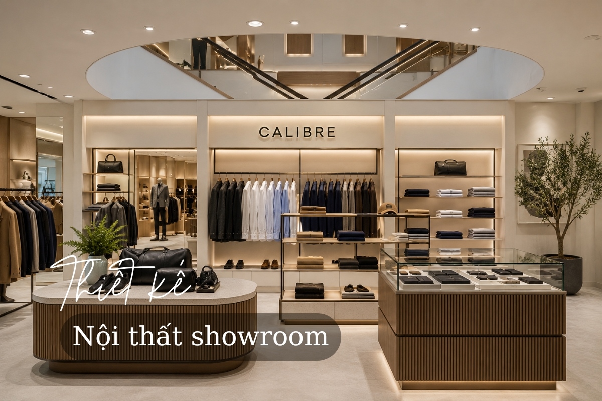 Mẫu thiết kế nội thất showroom ấn tượng