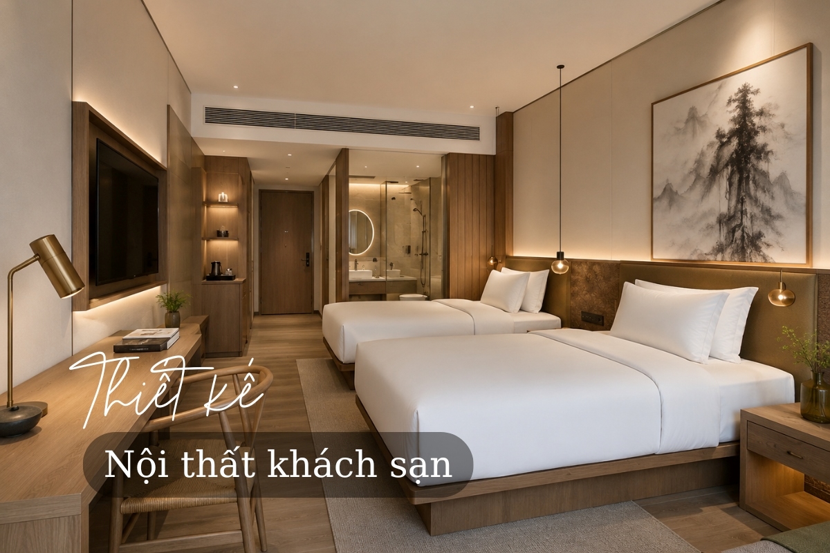 Thiết kế nội thất nâng tầm trải nghiệm lưu trú