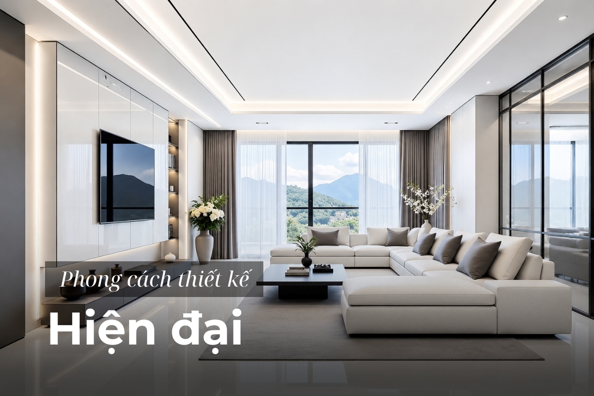 Phong cách hiện đại tối ưu không gian sống