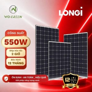 Pin LONGi 550W | Tấm pin mặt trời LONGi