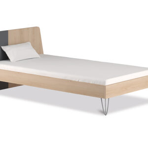 Wilson Single Bed For Kids in Pine And Grey Colour