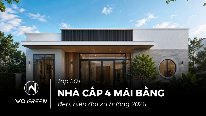 nhà cấp 4 mái bằng