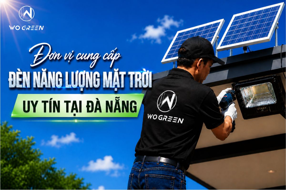 WoGreen - Đơn vị cung cấp đèn năng lượng mặt trời uy tín tại Đà Nẵng