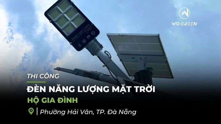THI CÔNG ĐÈN NĂNG LƯỢNG MẶT TRỜI HỘ GIA ĐÌNH – P. HẢI VÂN
