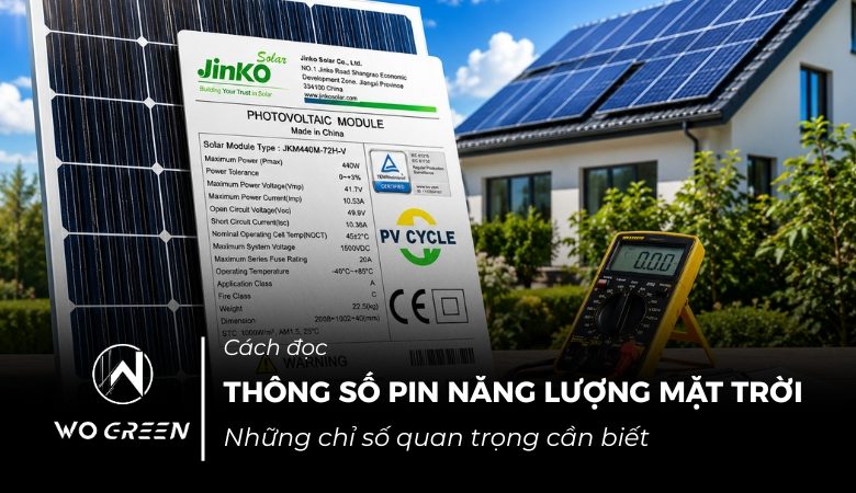Cách đọc thông số pin năng lượng mặt trời dễ hiểu nhất