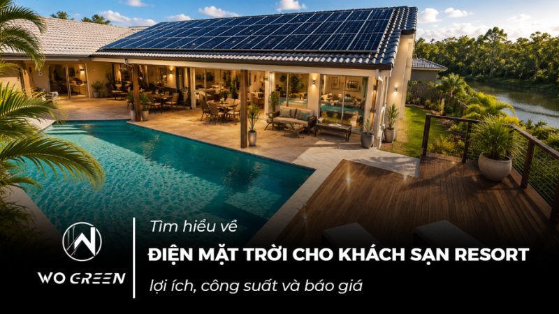 Điện mặt trời cho khách sạn resort