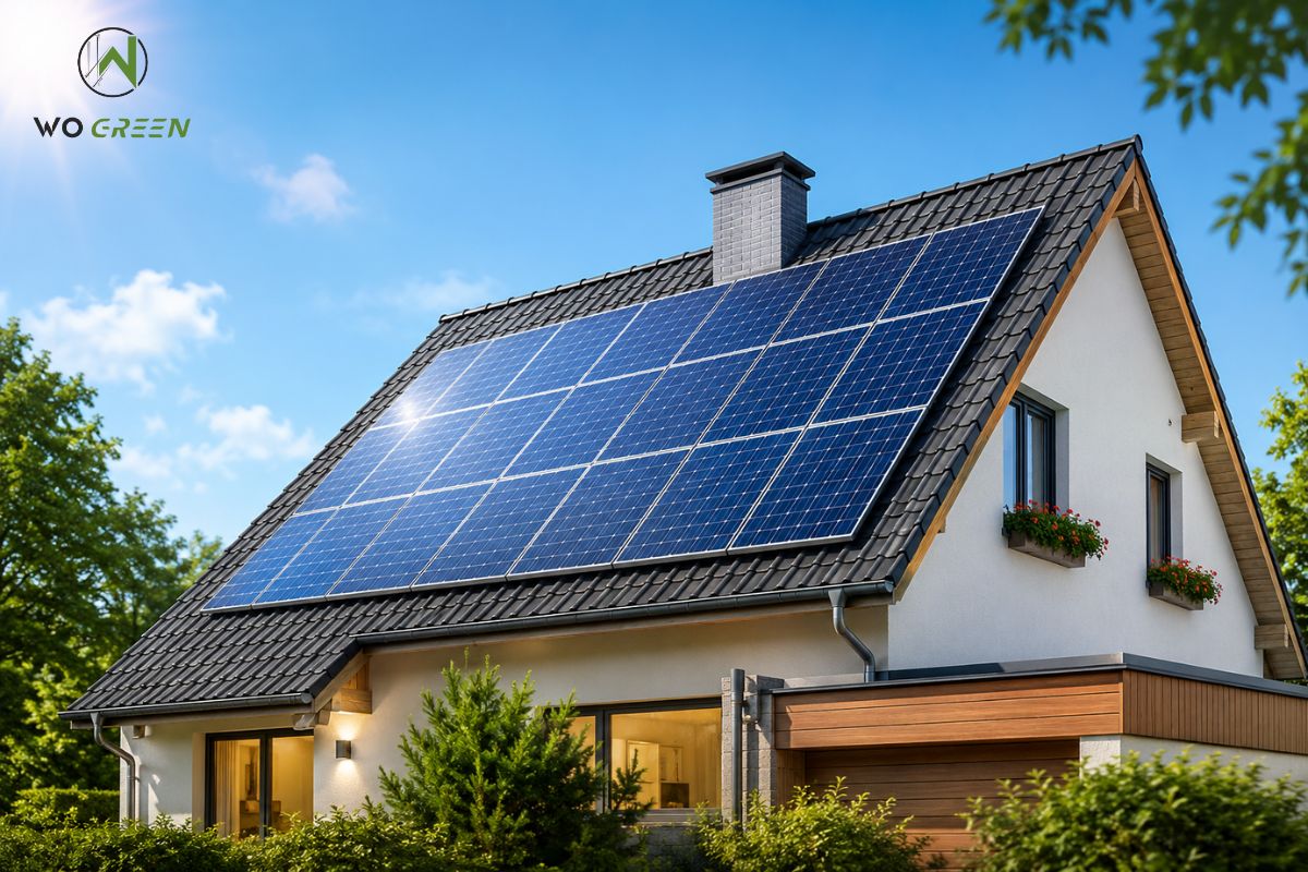 Hộ gia đình sử dụng hệ thống điện năng lượng mặt trời hòa lưới (On-Grid)
