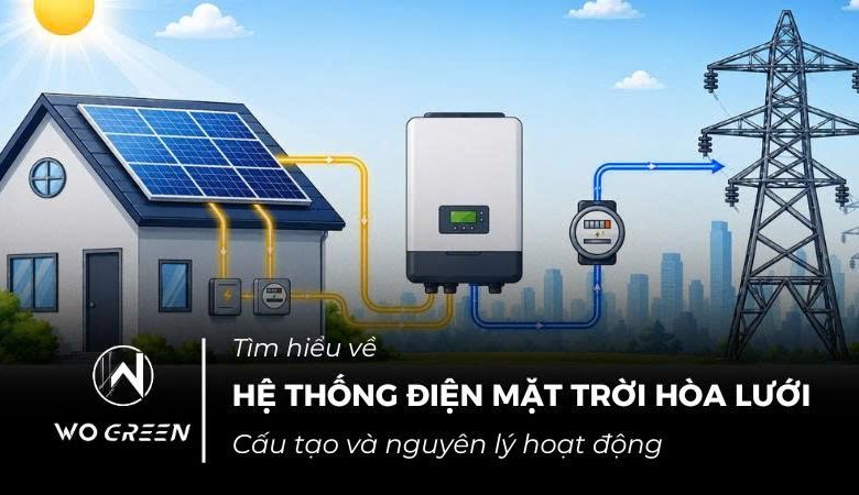 Hệ thống điện mặt trời hòa lưới (On-Grid) là gì? 