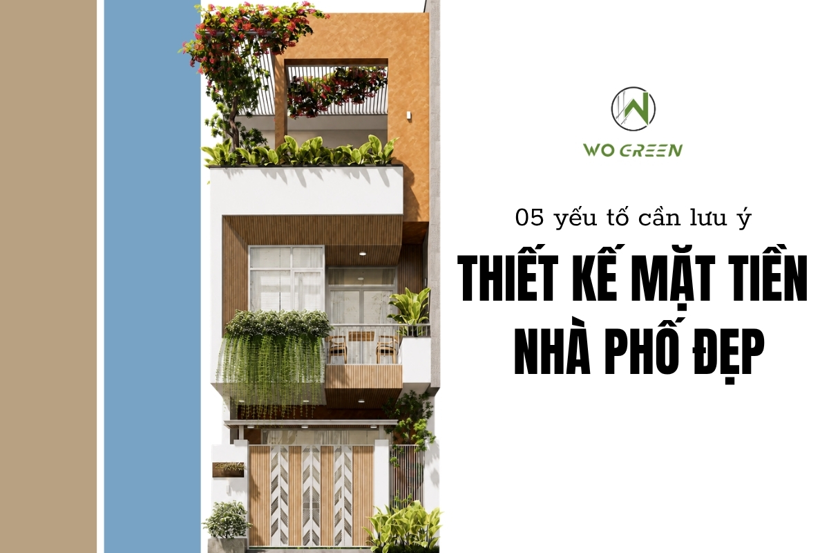 Những điều cần lưu ý khi thiết kế mặt tiền nhà phố