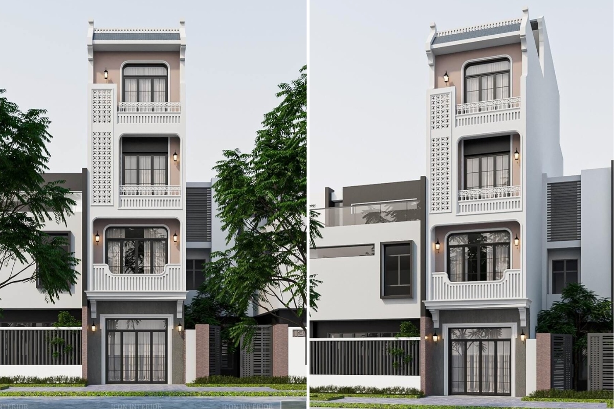 Thiết kế ngoại thất Indochine hài hòa giữa nét cổ điển và tiện nghi hiện đại