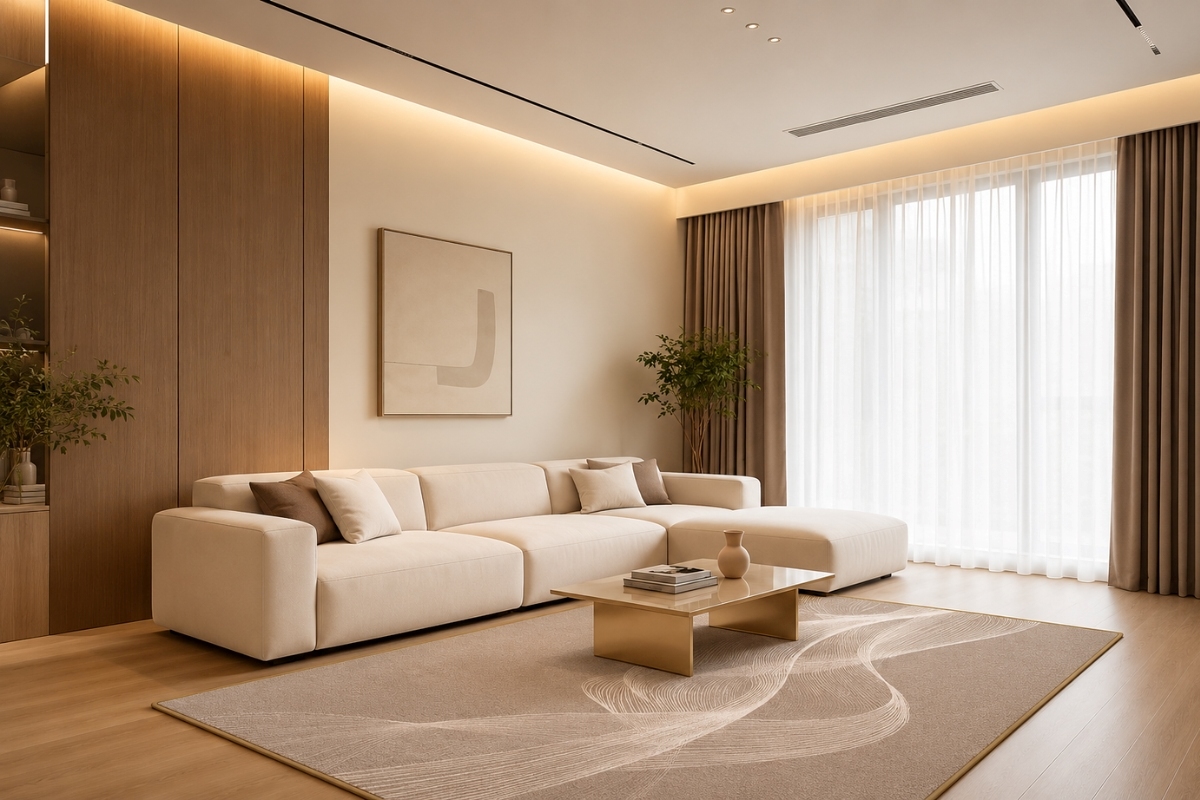 Sự tương phản tạo nên vẻ đẹp hiện đại