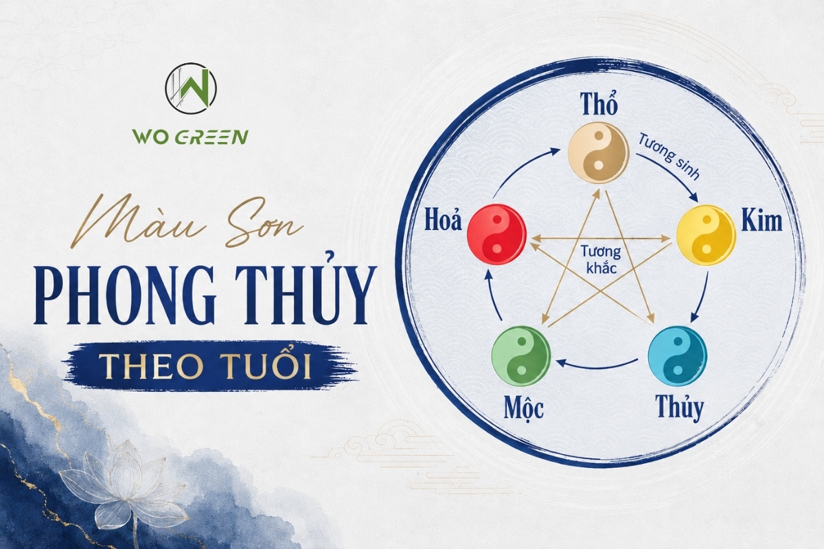 Chọn màu sơn nhà đẹp theo phong thủy