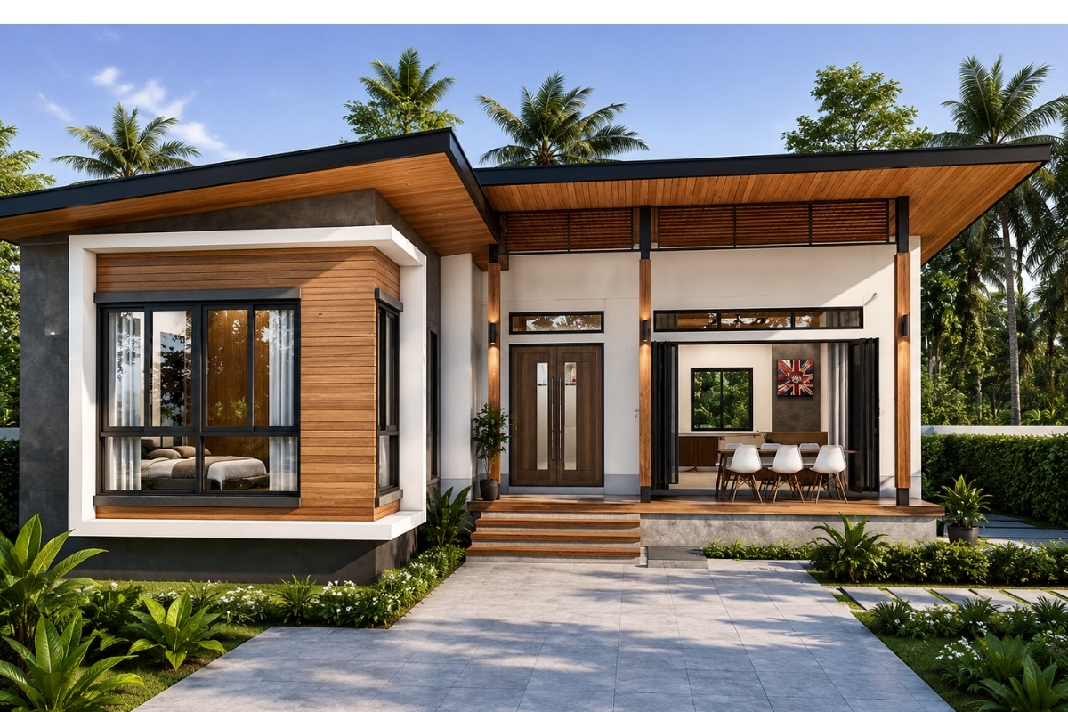 Thiết kế chữ L hiện đại dành cho gia đình yêu thích sự rộng rãi