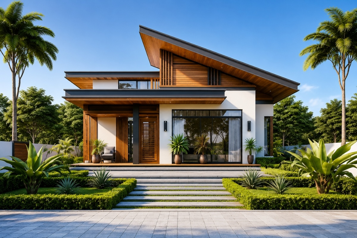 Thiết kế sân vườn tạo nên cảm giác an yên và thư thái