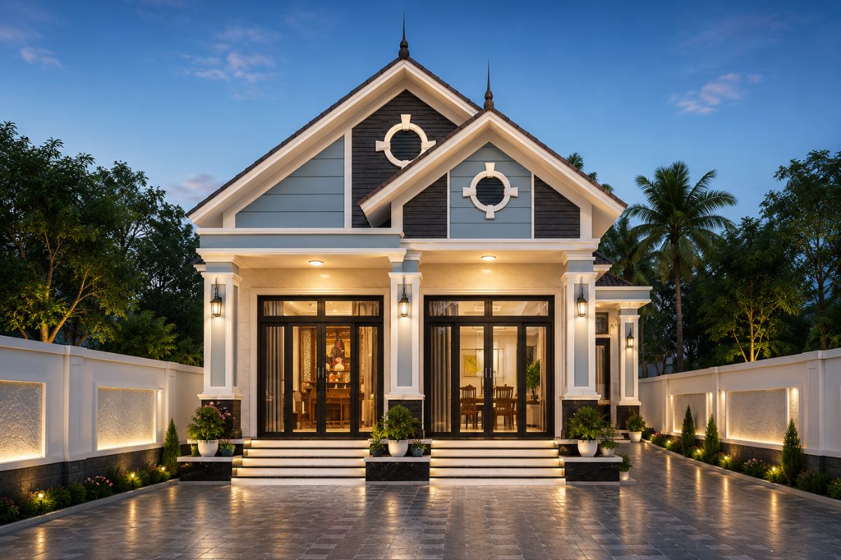 Lưu ý khi xây nhà cấp 4 mái Thái