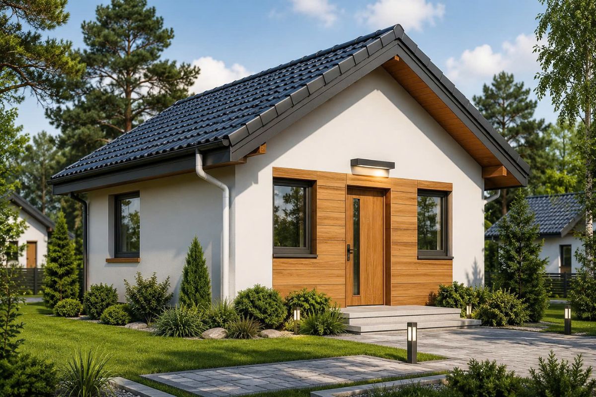 Mẫu nhà cấp 4 mái Thái 2 phòng ngủ