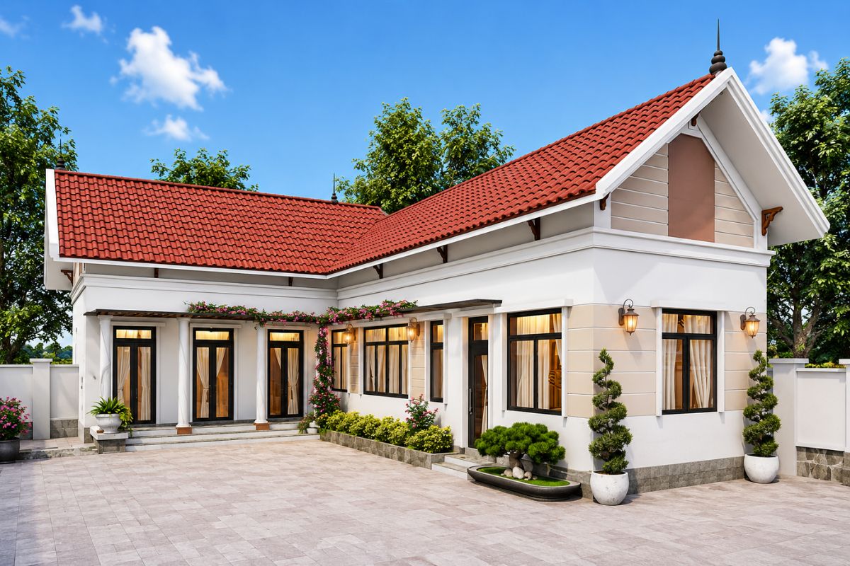 Những ưu điểm nổi bật của nhà cấp 4 mái Thái chữ L