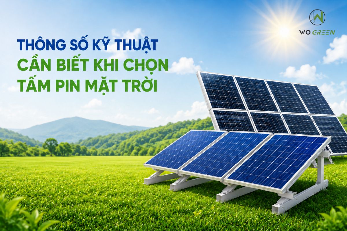 Thông số kỹ thuật cần biết khi chọn tấm pin mặt trời
