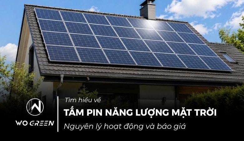 Tấm pin năng lượng mặt trời: Nguyên lý hoạt động & Báo giá