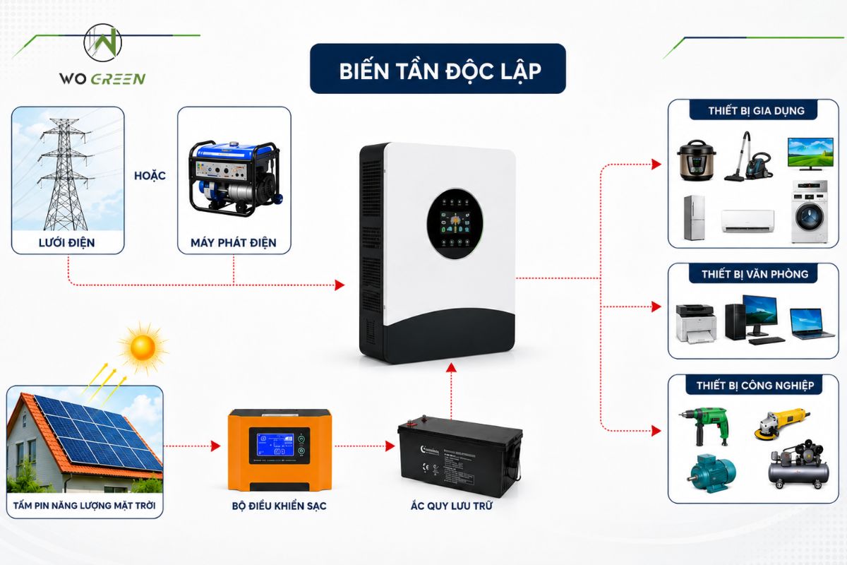 Nguyên lý làm việc của biến tần độc lập
