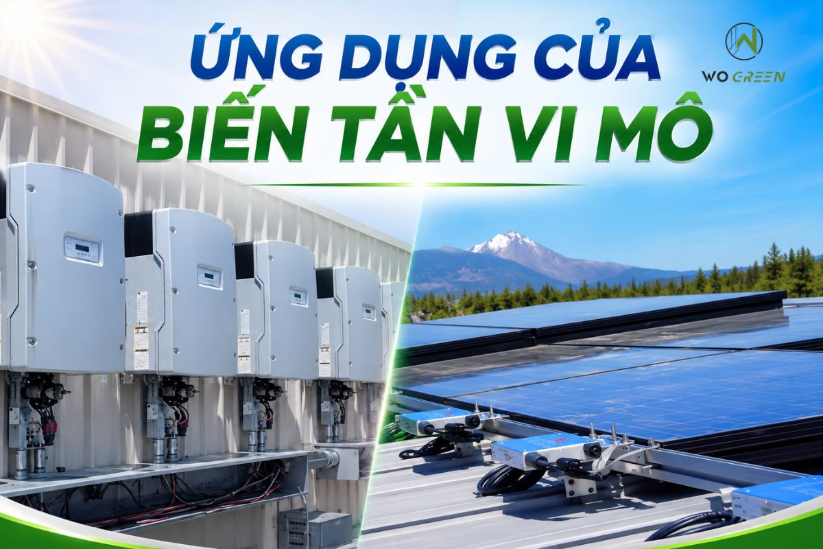 Ứng dụng của biến tần vi mô trong hệ thống điện năng lượng mặt trời