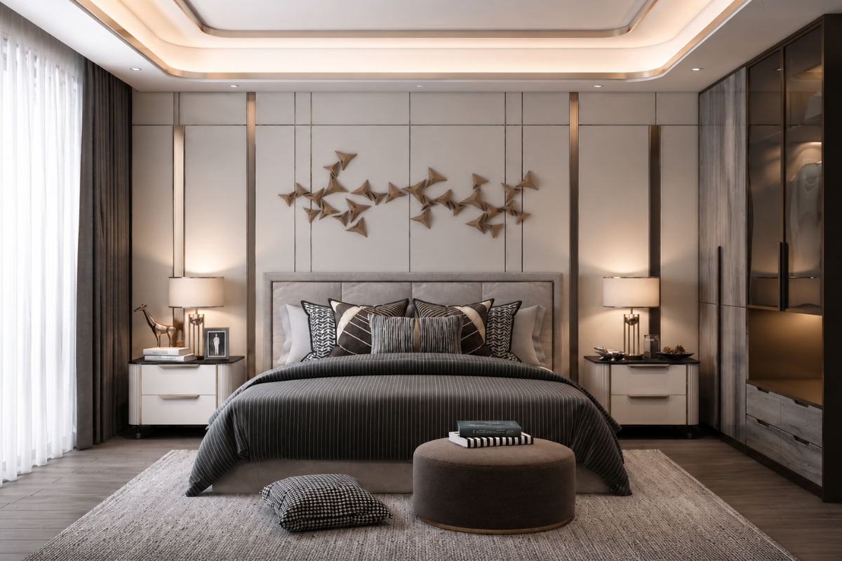Lưu ý quan trọng khi bố trí phòng ngủ 12m2 