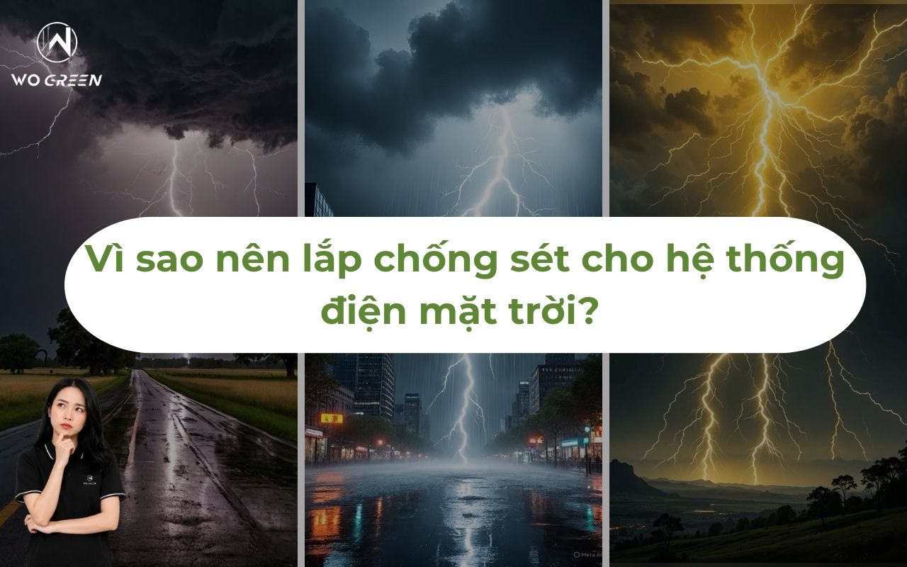 Vì sao nên lắp chống sét cho hệ thống điện mặt trời?