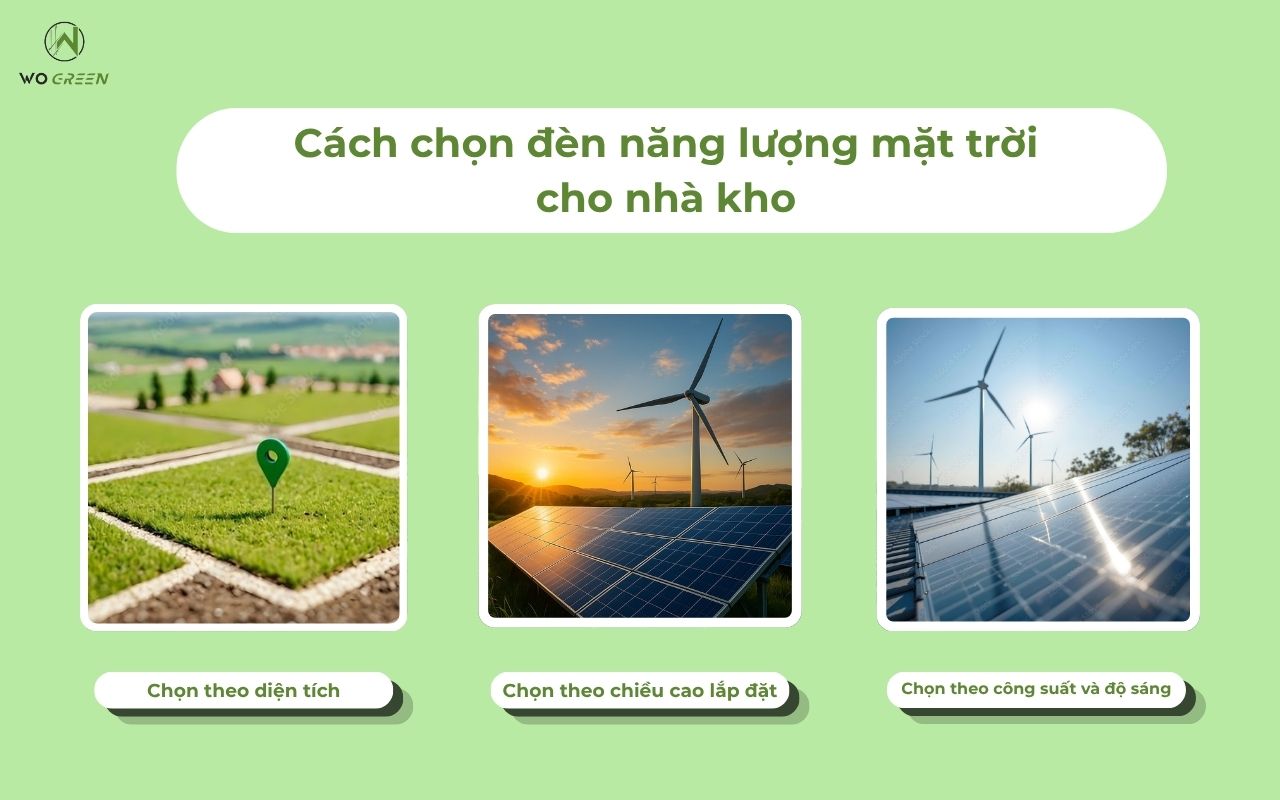 Cách chọn đèn năng lượng mặt trời cho nhà kho phù hợp