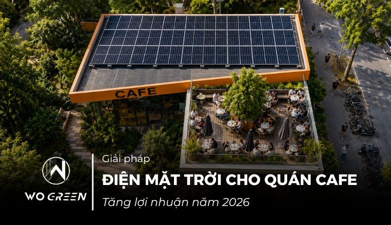 Điện mặt trời cho quán cafe: Giải pháp tối ưu chi phí đầu tư