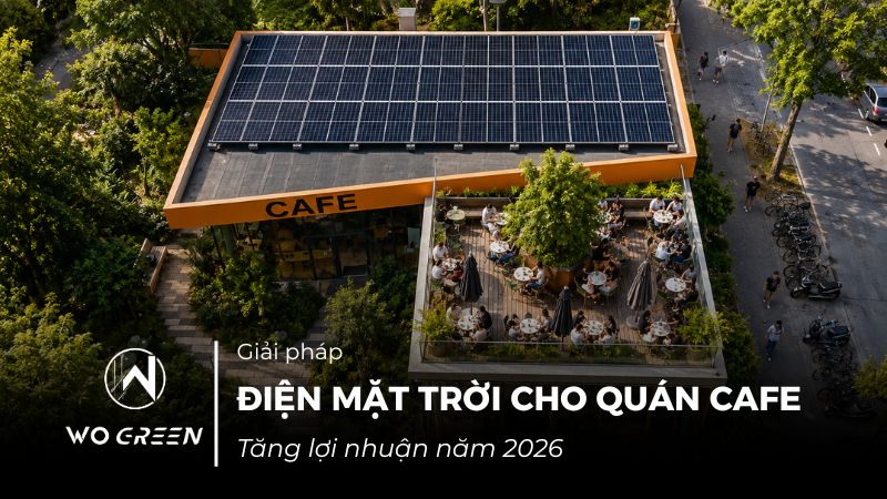 Điện mặt trời cho quán cafe