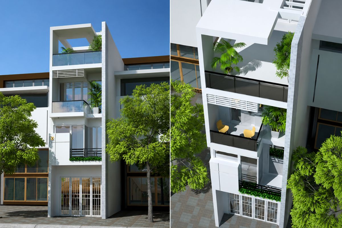 Những điều cần lưu ý khi thiết kế nhà phố 5m 3 tầng