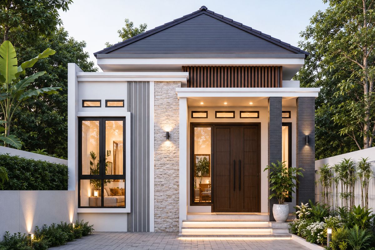 Mẫu nhà cấp 4 đẹp giá rẻ 100 triệu diện tích 40m²