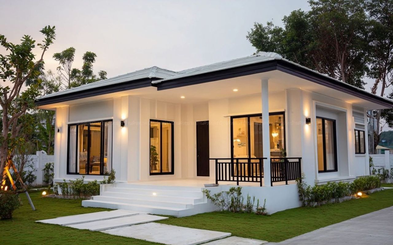 Nhà cấp 4 mái Nhật tối giản