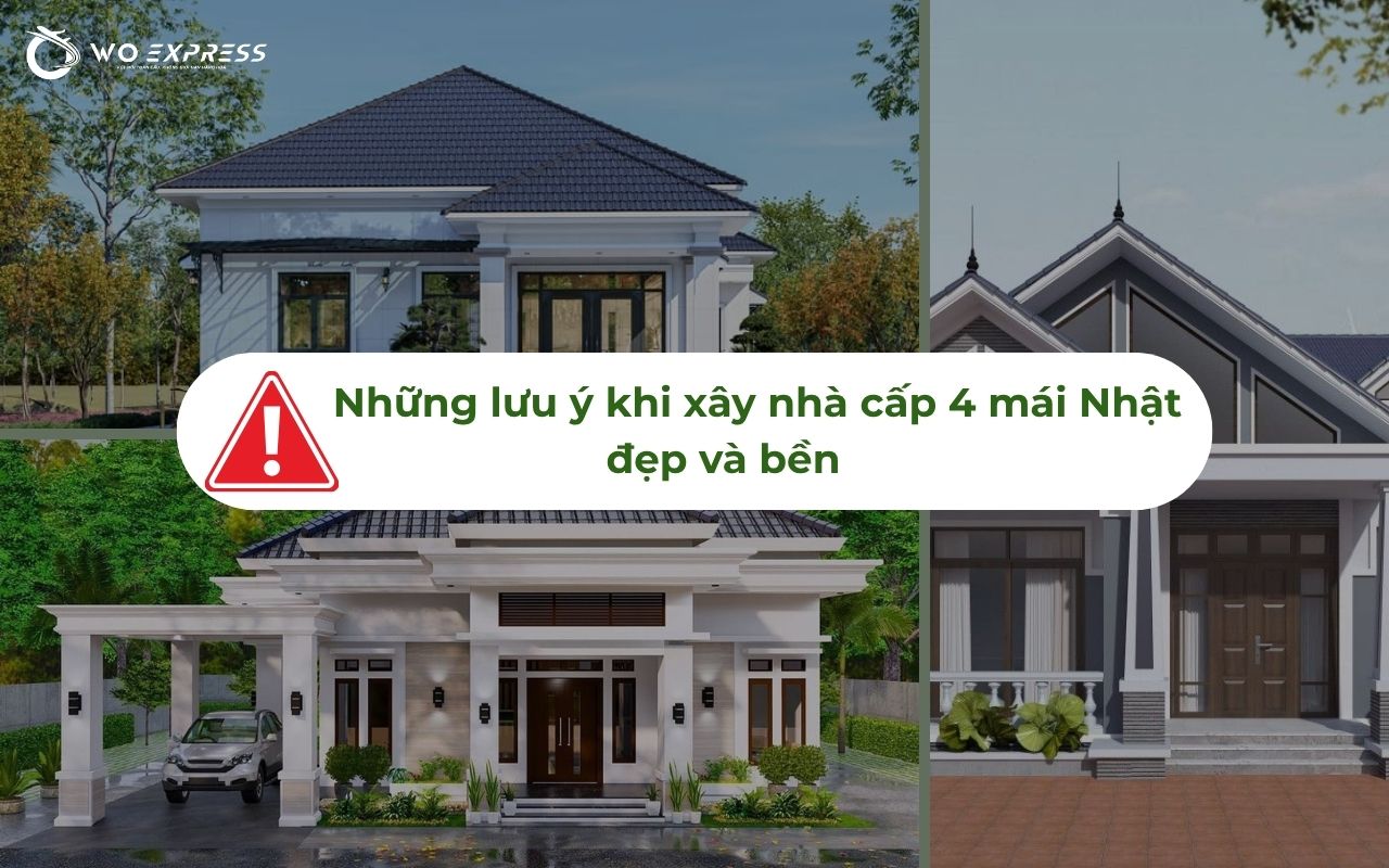 Những lưu ý khi xây nhà cấp 4 mái Nhật đẹp và bền