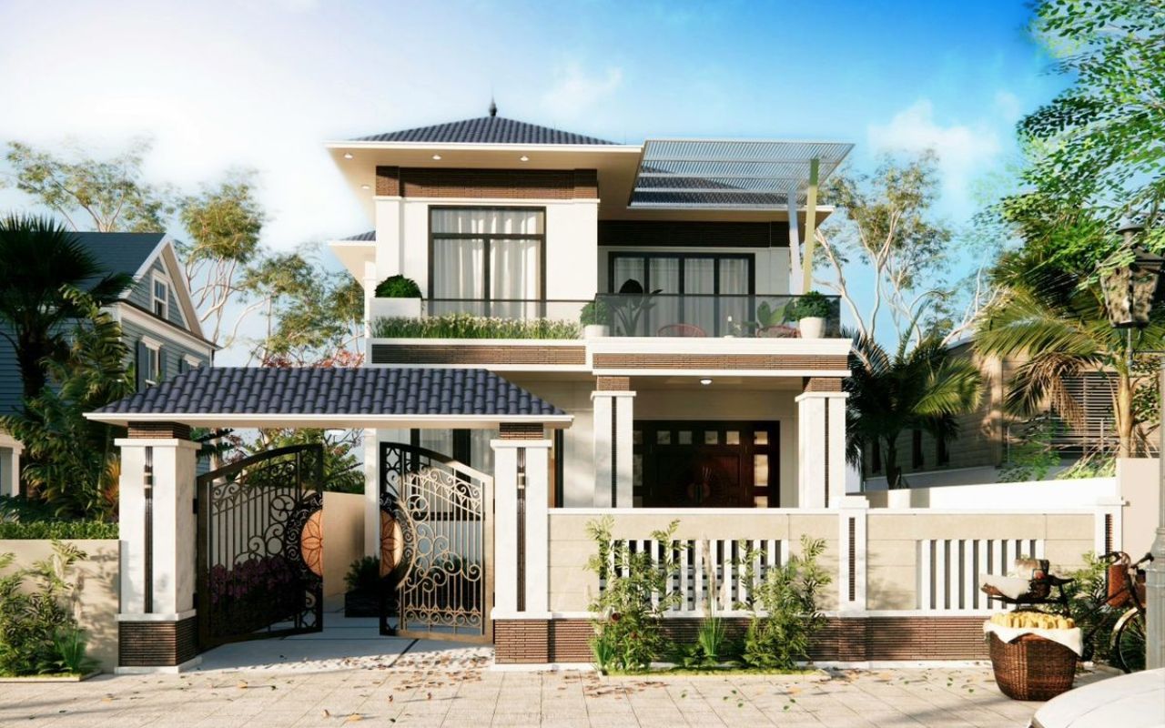 Nhà cấp 4 mái Nhật 4 phòng ngủ