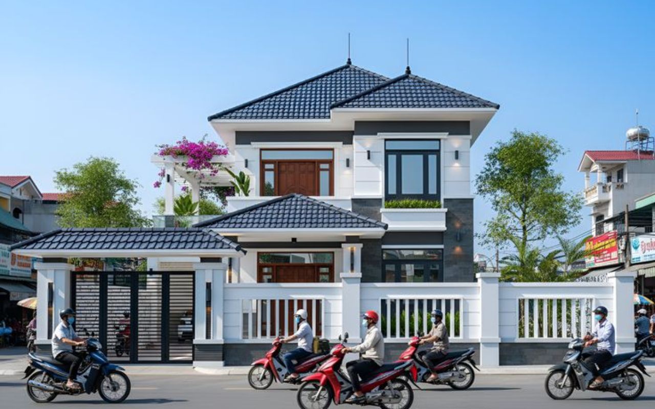 Nhà cấp 4 mái Nhật hiện đại