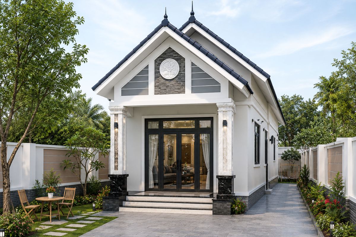 Chia sẻ kinh nghiệm xây nhà cấp 4 mái Thái 5x20