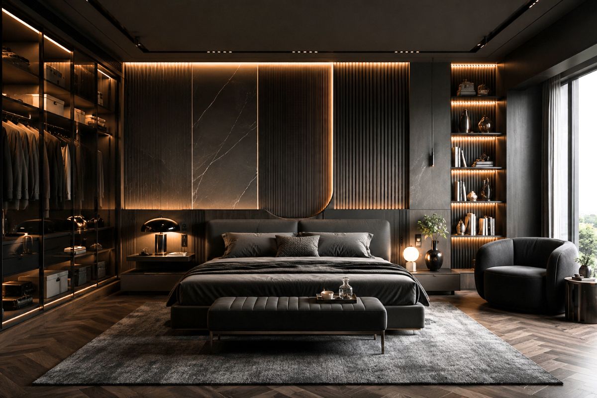 Kết hợp đa dạng chất liệu và đường nét