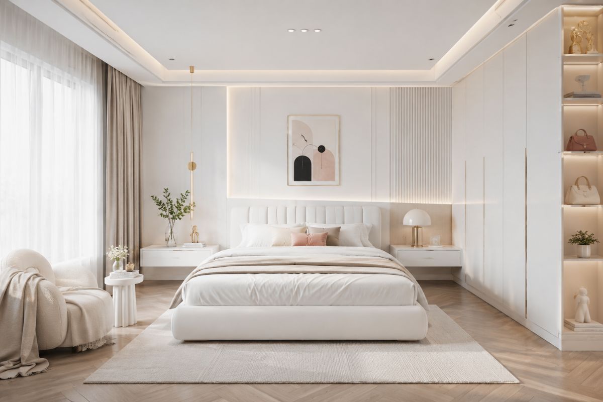 Mẹo giữ phòng màu trắng luôn sạch đẹp như mới