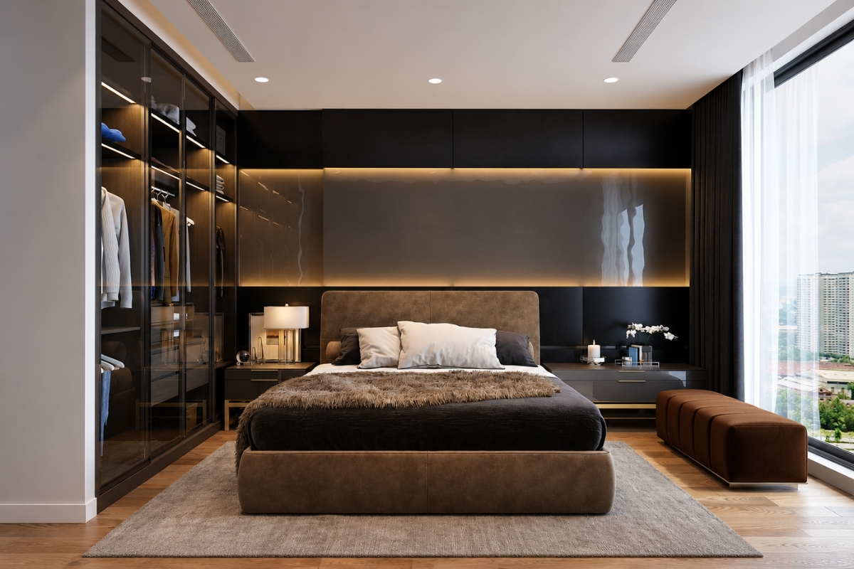 Bố trí nội thất phòng ngủ 25m2 khoa học và tối ưu công năng