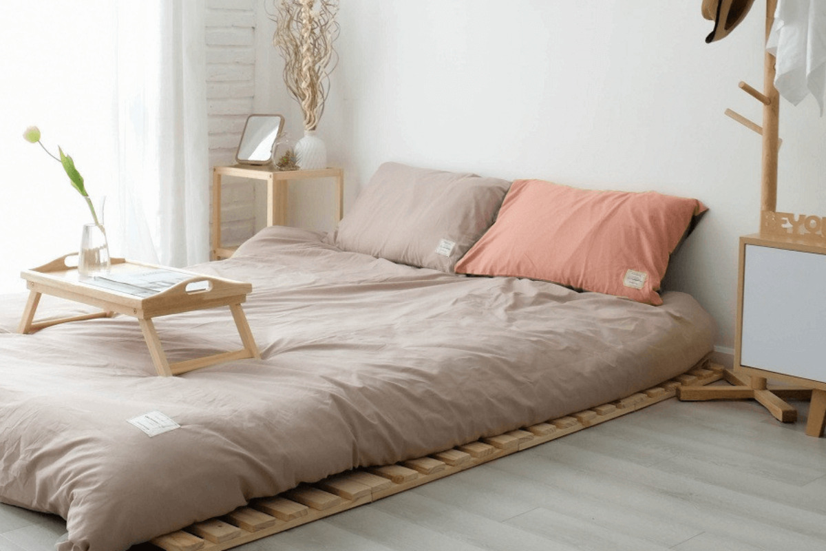 Giường bệt làm từ pallet độc đáo