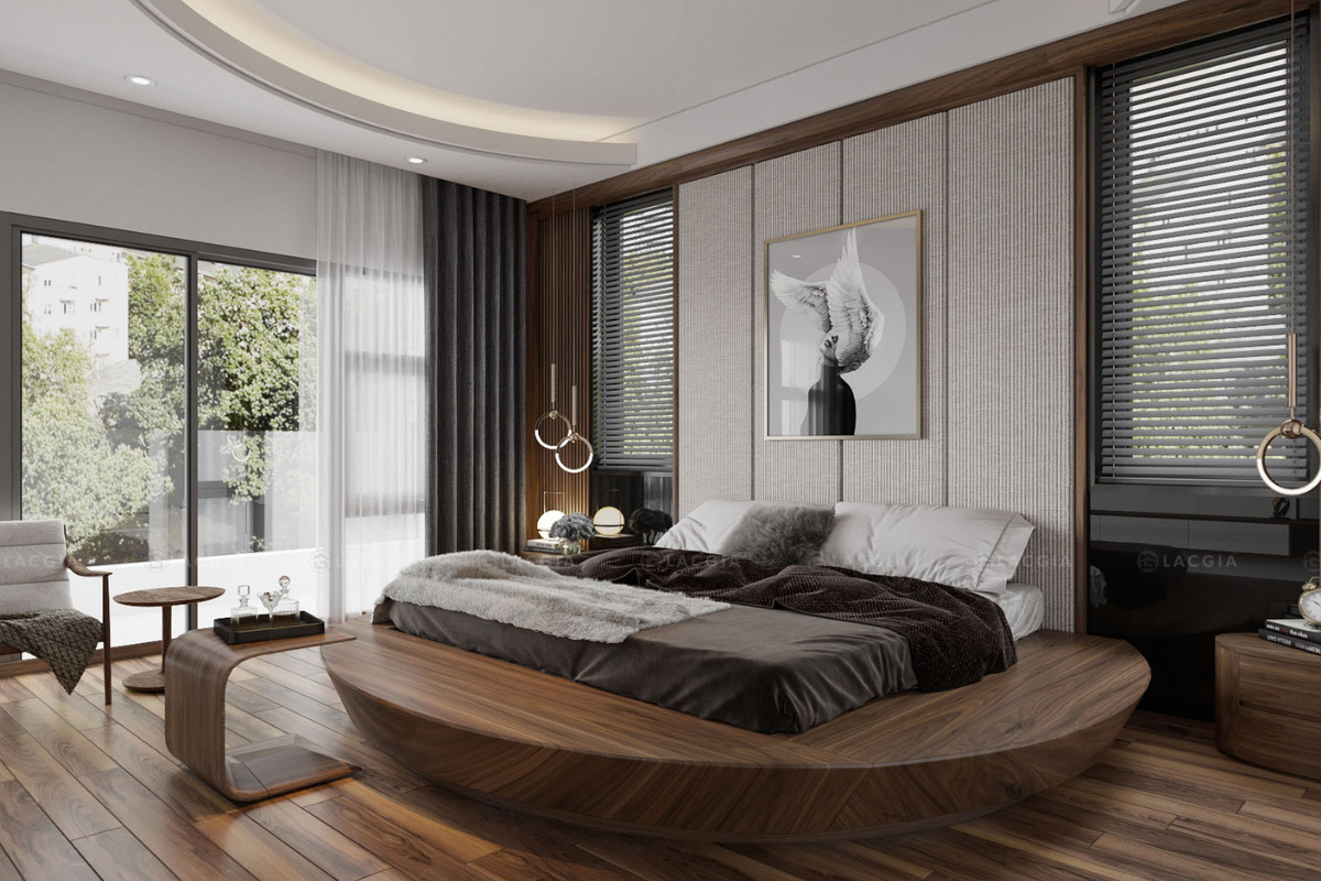 Giường bệt gỗ óc chó