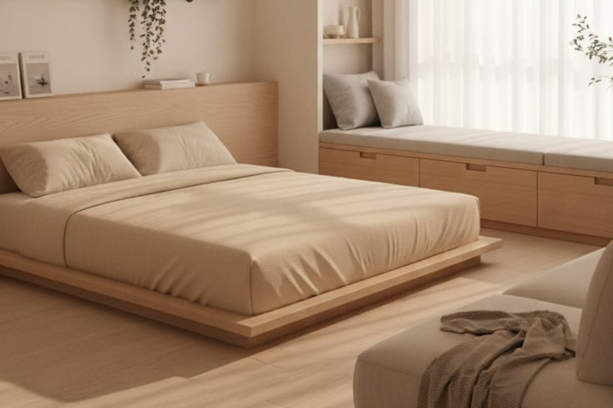 Mẫu giường bệt mang phong cách Hàn Quốc