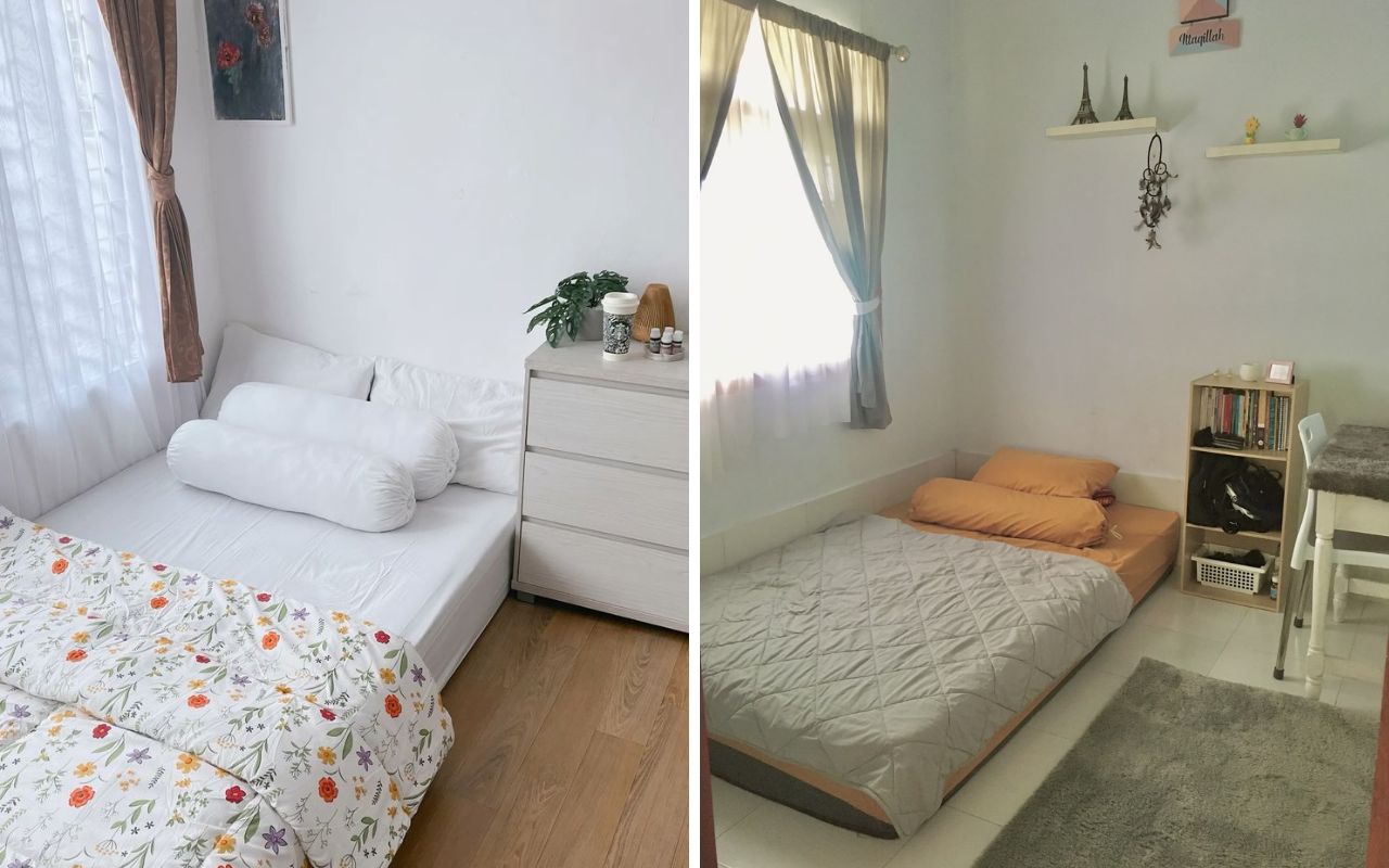 Mẫu phòng ngủ không giường tối giản