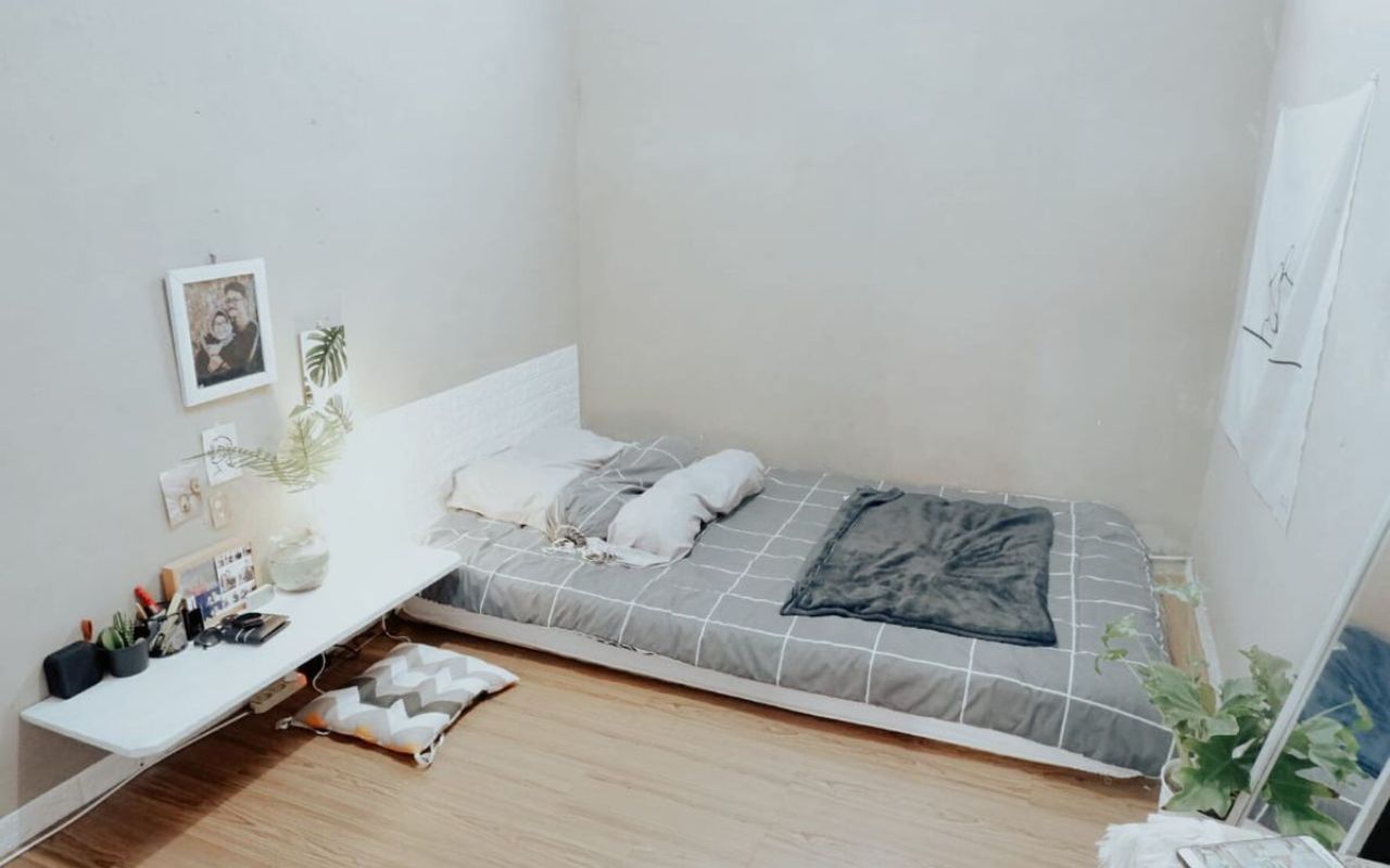 Mẫu phòng ngủ không giường tối giản