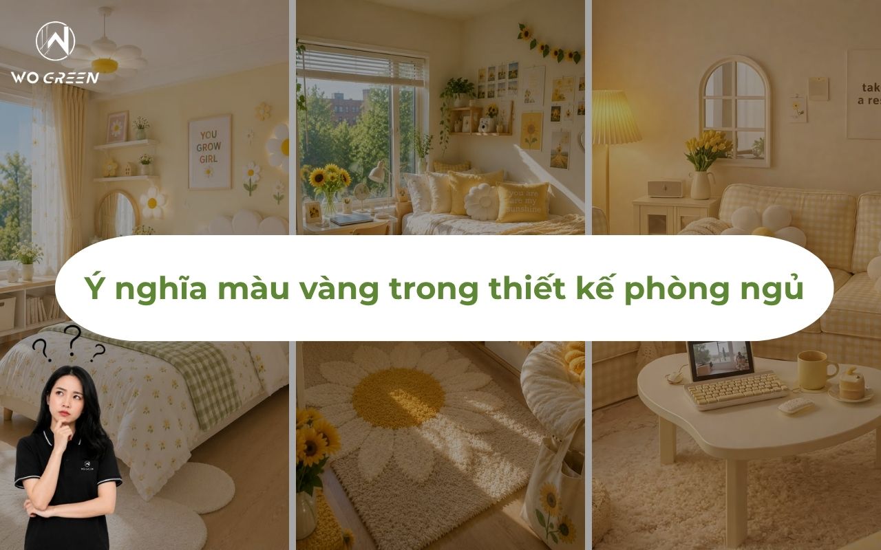 Ý nghĩa màu vàng trong thiết kế phòng ngủ