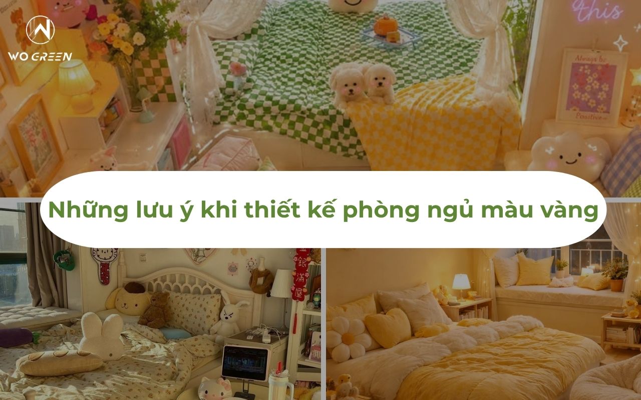 Những lưu ý khi thiết kế phòng ngủ màu vàng