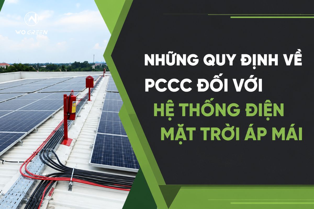 Những quy định về PCCC đối với hệ thống điện mặt trời áp mái