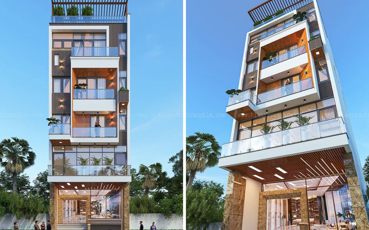 Mẫu nhà phố kết hợp showroom