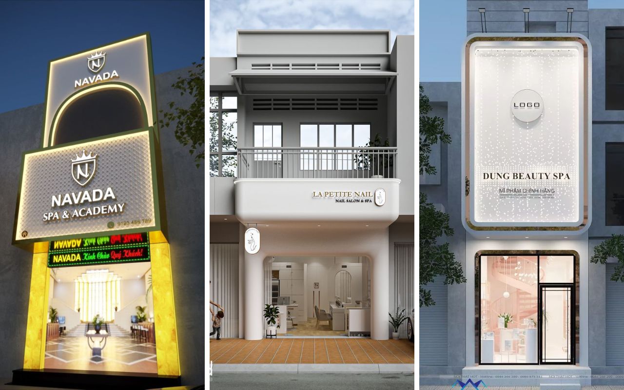 Mẫu nhà phố kết hợp spa, salon